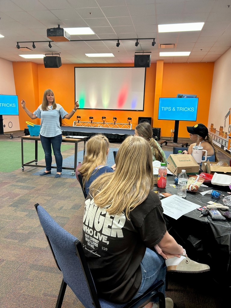 Lisa leading a workshop